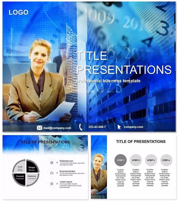 Bank Employee PowerPoint Template