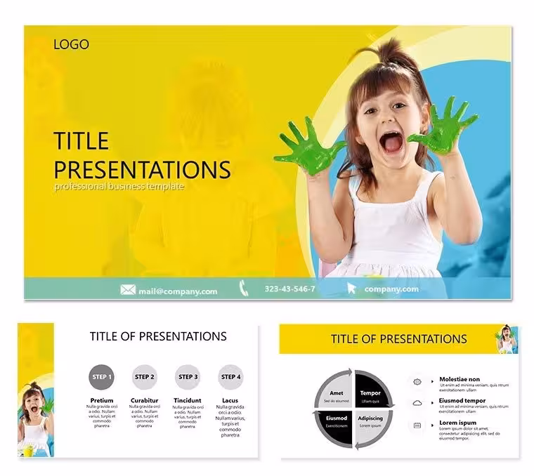 Teach Child to Draw Keynote templates