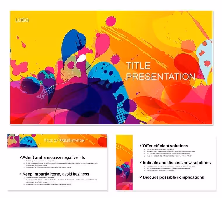 Dynamic Color Show PowerPoint Slides