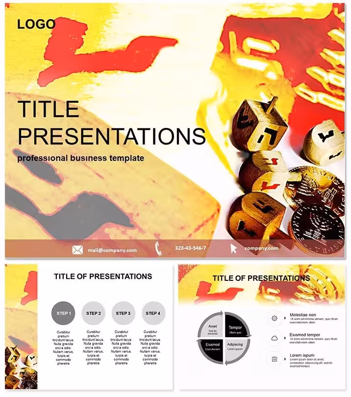 Engaging Jewish Game Keynote Template Design