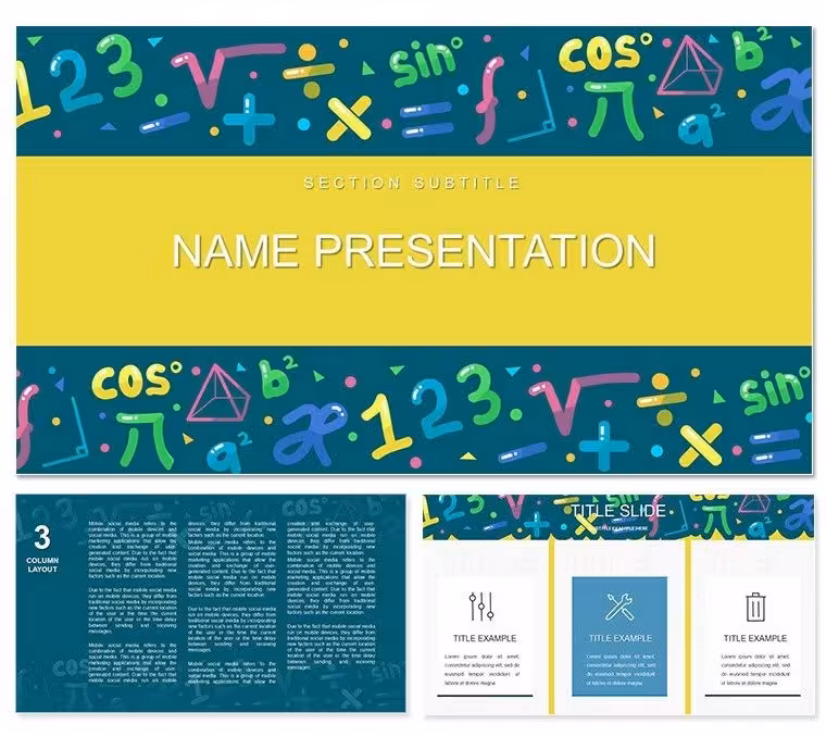Math Playground Keynote template