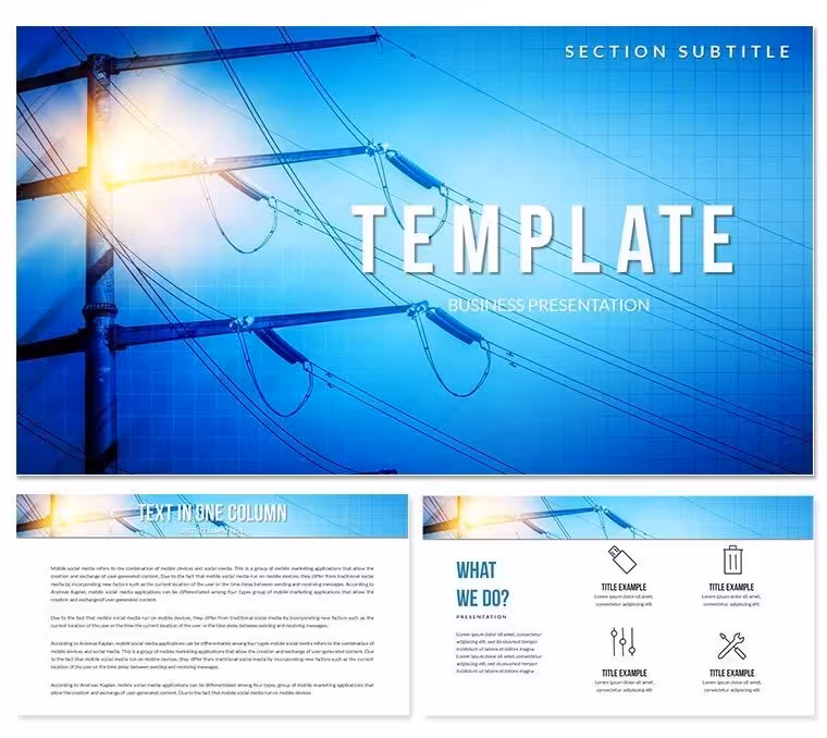Electrical Network Keynote templates
