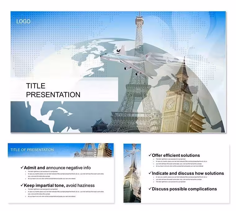 Destinations PowerPoint Template for Travel Pros