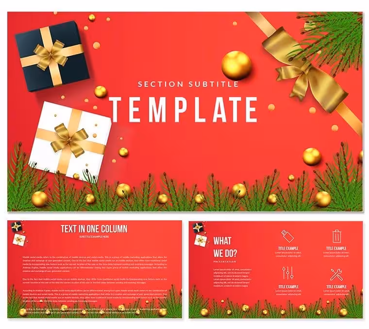 Choose Gift for Christmas Keynote Templates