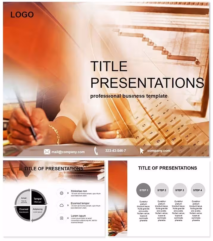 Analytics Work PowerPoint Template