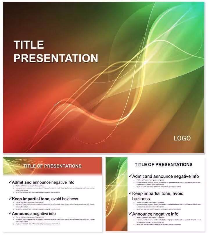 Abstract Spectacular Backdrop PPT Template