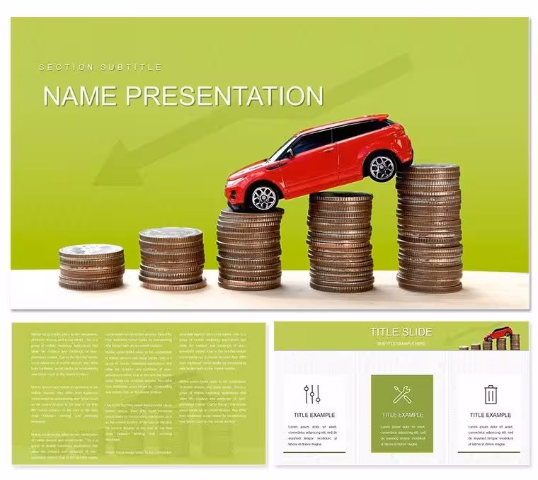 Cheap Cars For Sale Keynote template and Themes