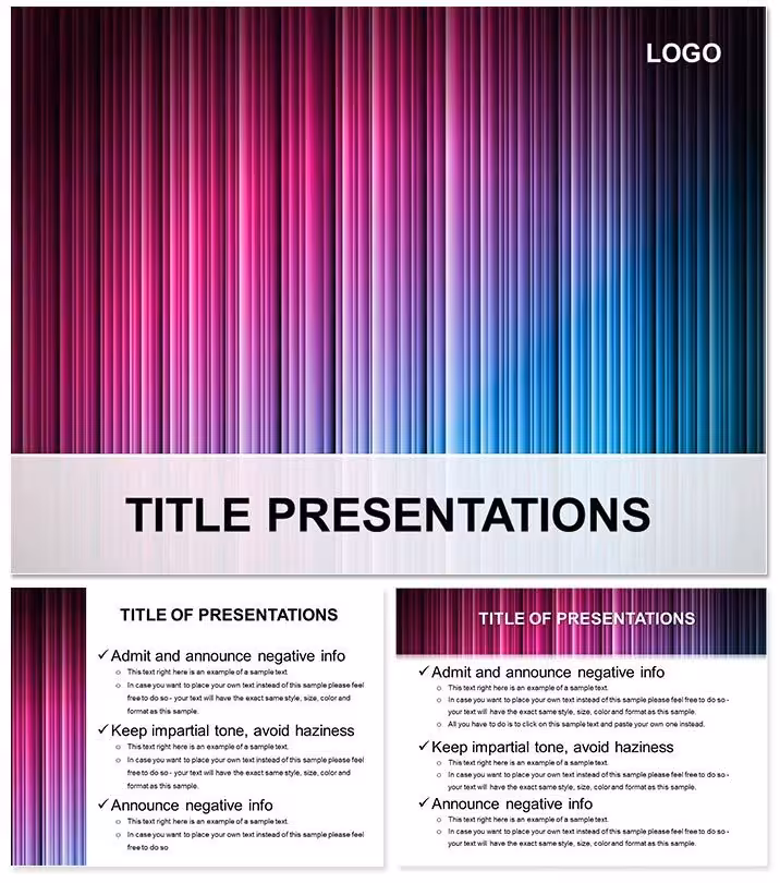 Abstract Rainbow Keynote Template: Ignite Ideas with Spectrum Splendor