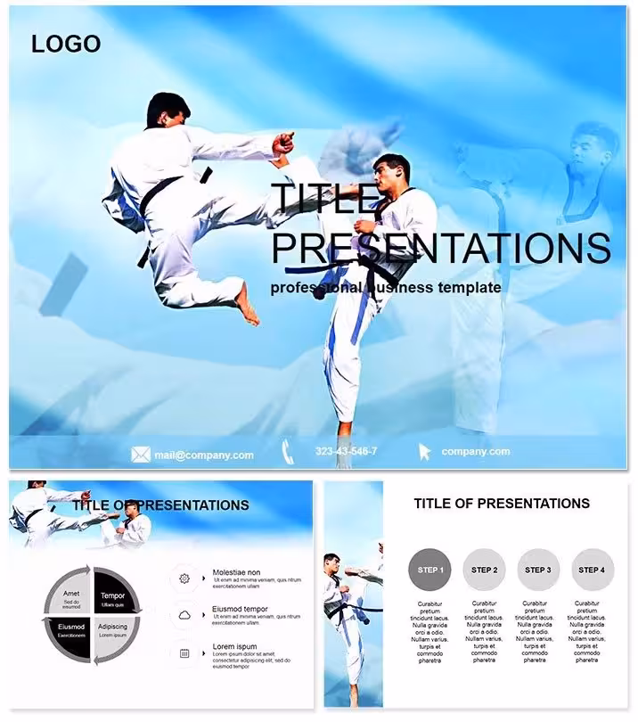 Taekwondo Training PowerPoint Template