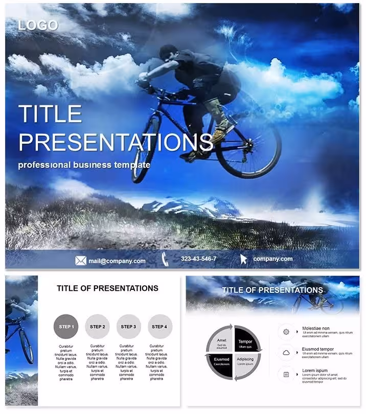 Mountain Biking Keynote Template: Ride the Presentation Trail