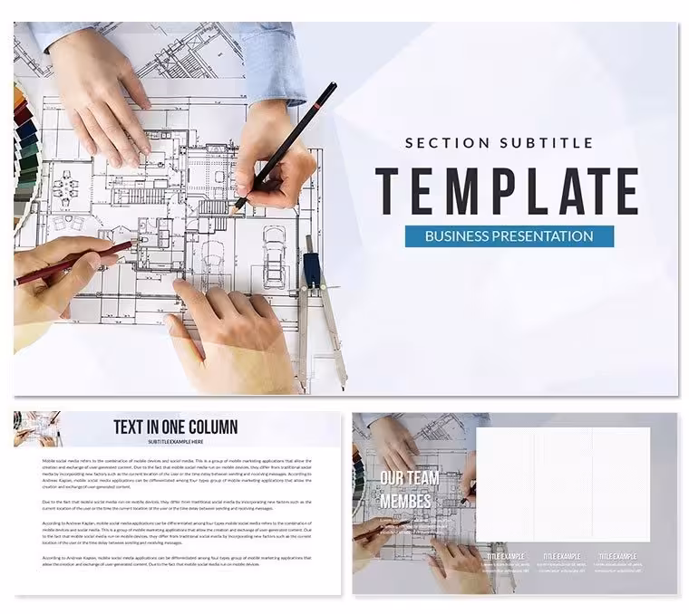 House Design Plans Keynote Template