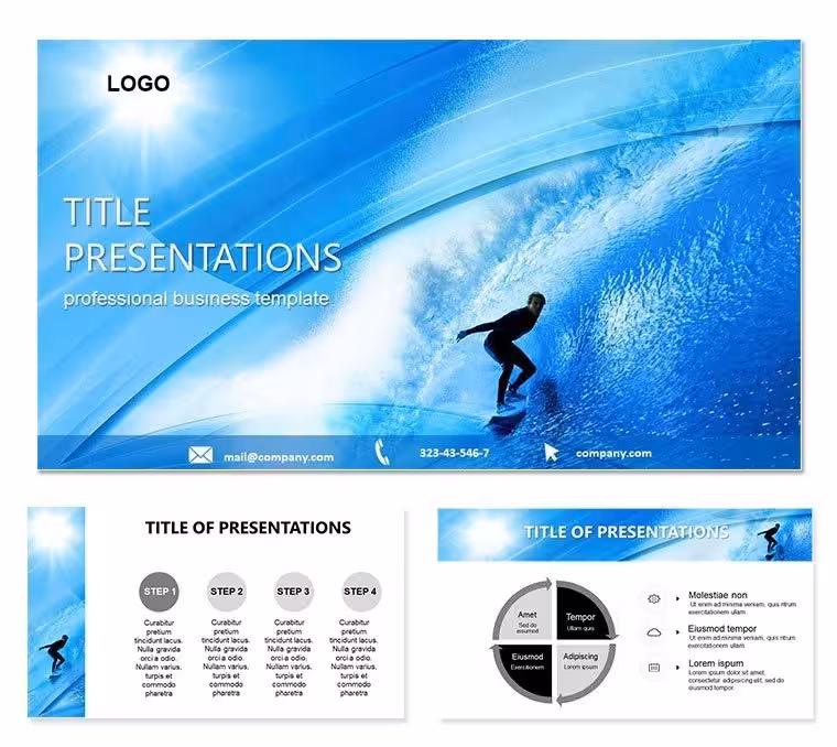 Surfing Keynote Template: Wave-Riding Presentation Themes