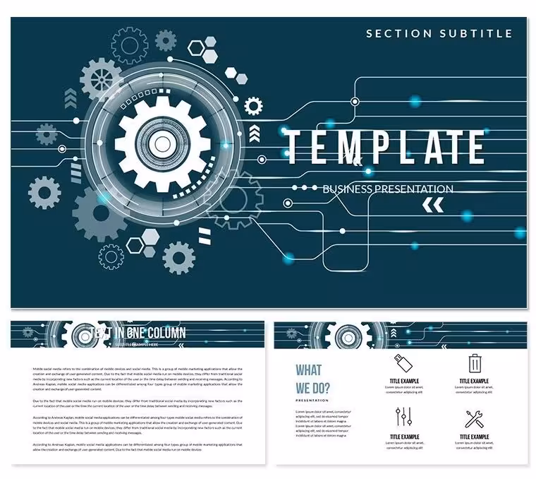 Movement Mechanism Keynote templates - Themes