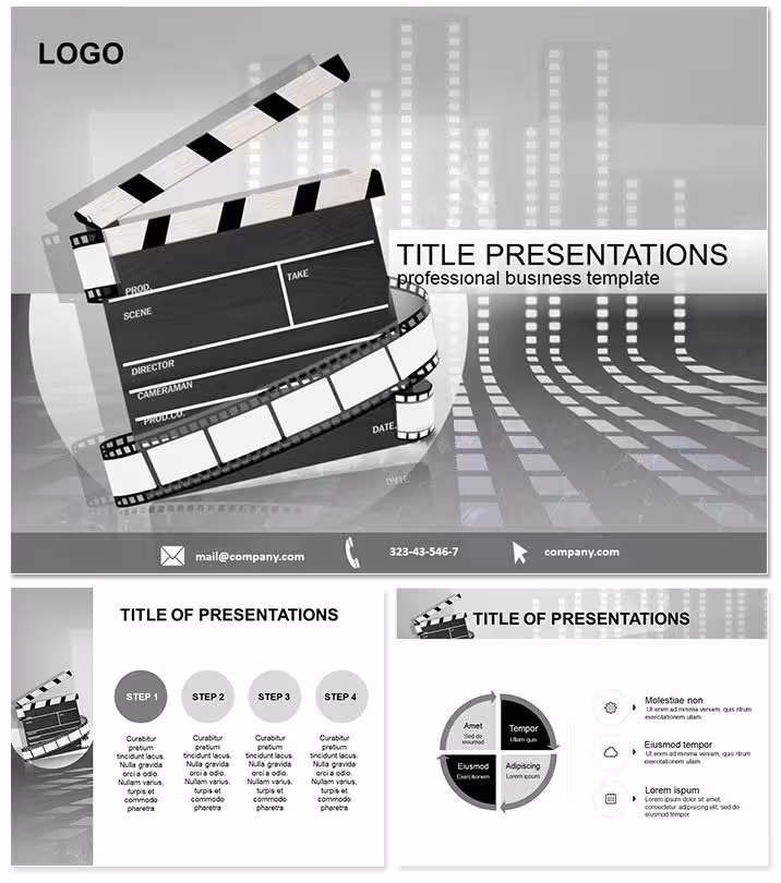 Film Studio Art Keynote Themes Templates