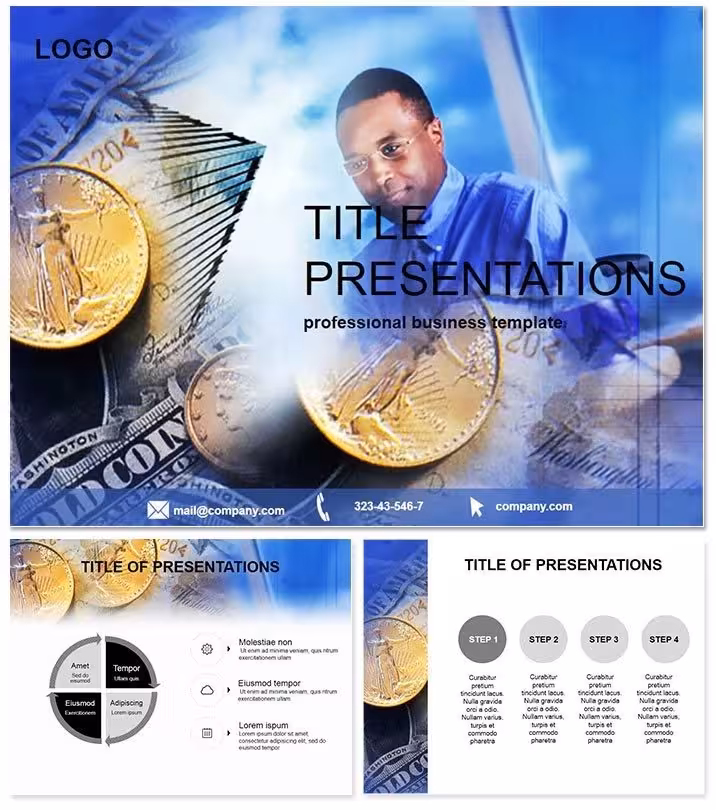 Money and Career PowerPoint Template