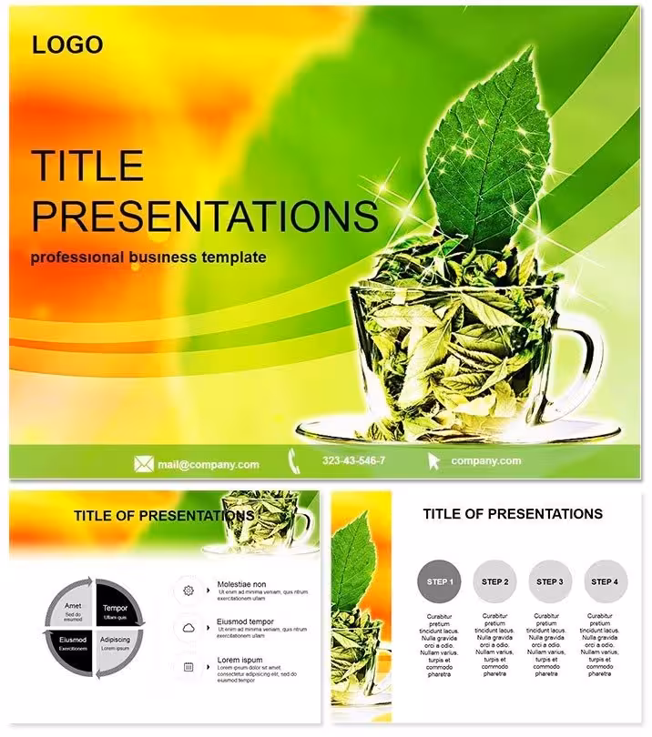 Brew Success: Tea Sorts and Production PowerPoint Template