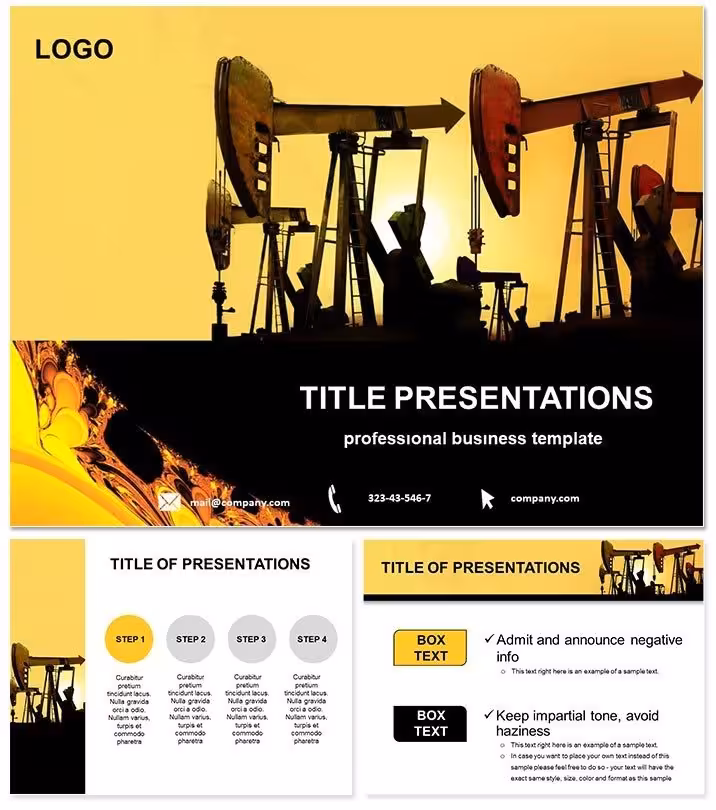Oil Extraction Keynote Template: Unearth Compelling Geological Tales