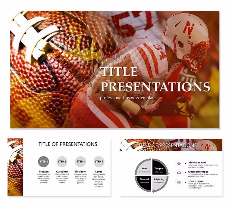 Abstract American Football Keynote templates
