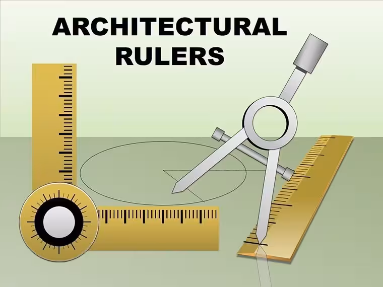 Architectural Rulers Keynote Charts Template: Precision Tools for Design Mastery