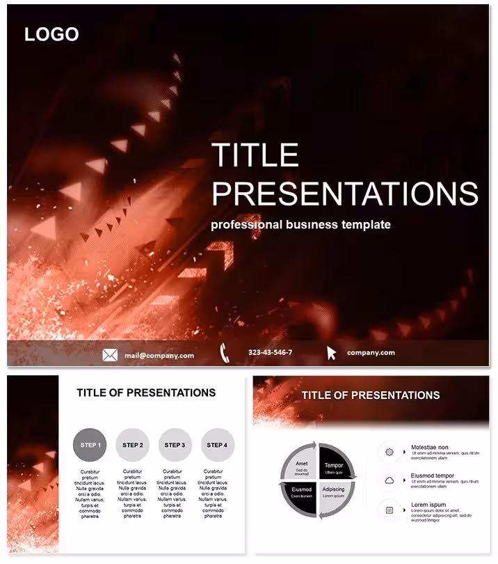 Abstract Vector Arrows Keynote Template