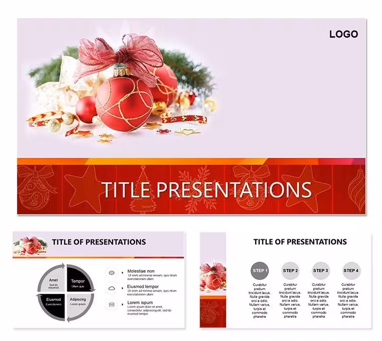 Christmas Composition PowerPoint Template: Weave Holiday Harmony