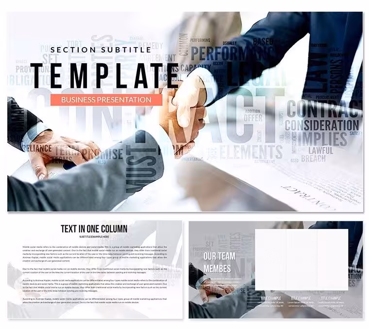Download Contract Keynote Template Presentation