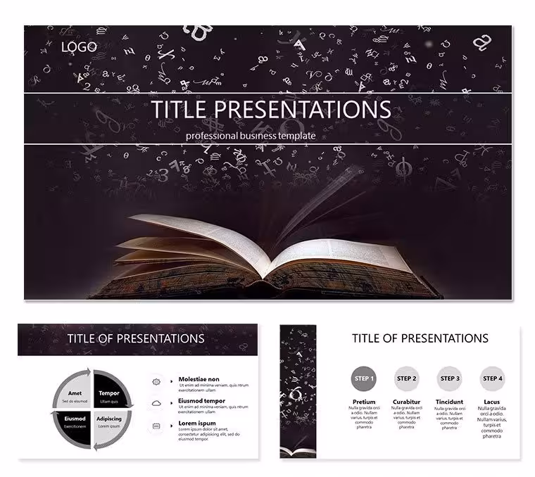 Online Books PowerPoint Template - 28 Editable Diagrams | Instant Download