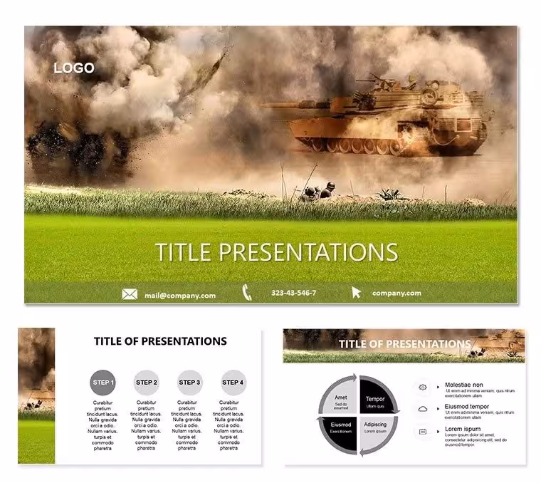 Military Tanks Keynote Template: Armor Your Strategies