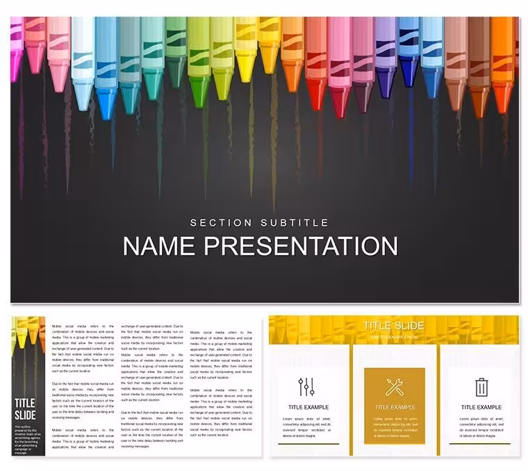 Creative Children's Pencils Keynote Deck