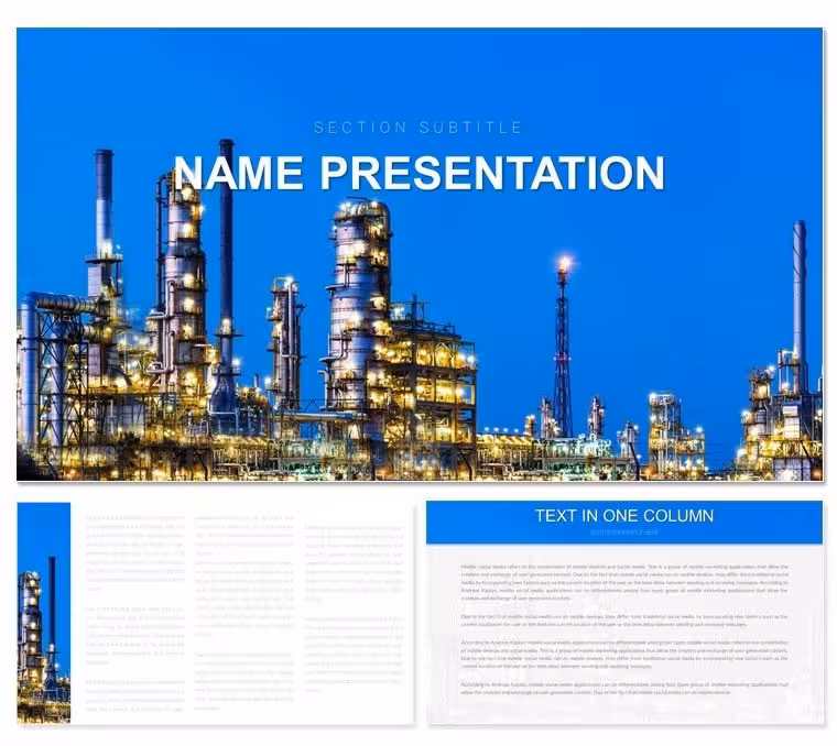 Petroleum Industry Keynote Template for Energy Insights