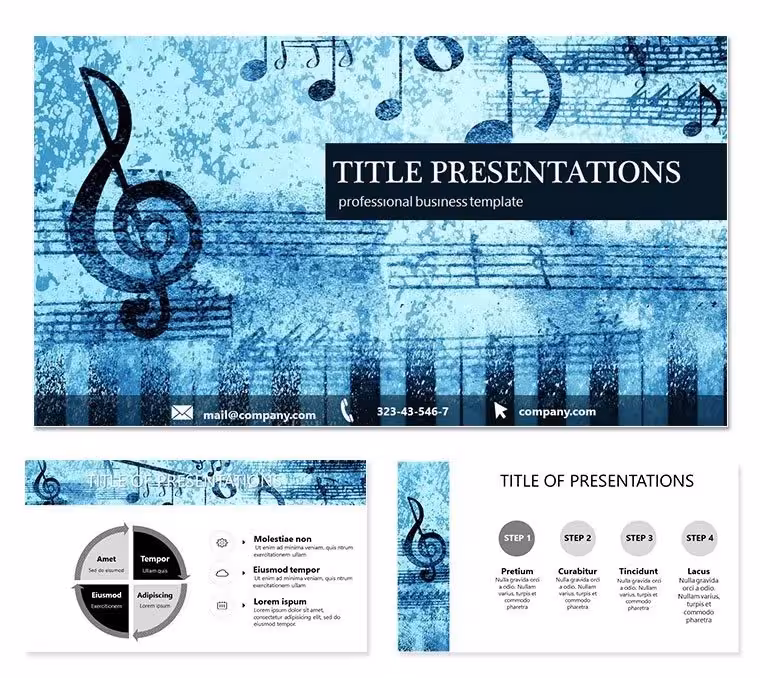 Music Player PowerPoint Template: Presentation