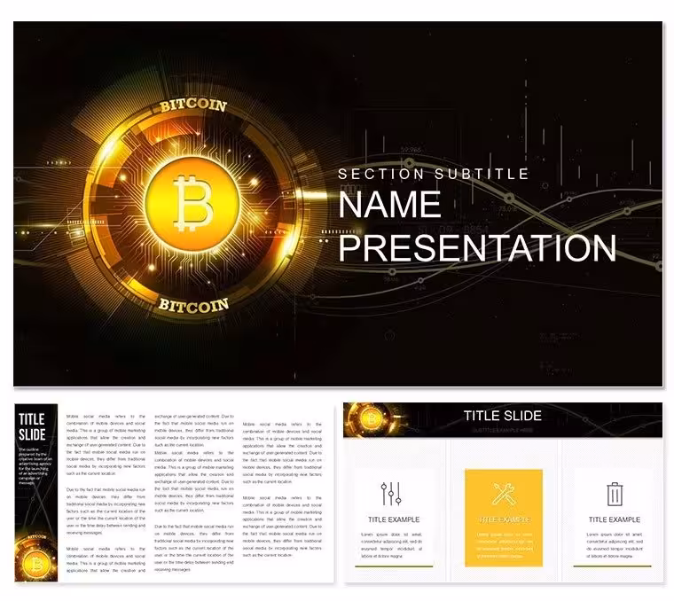 Bitcoin Explained for Dummies Keynote Template: Unlock Crypto Basics