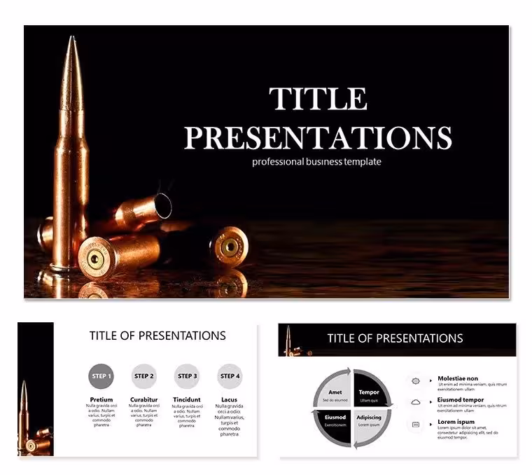 Rifle Cartridges Keynote Template: Design Presentations