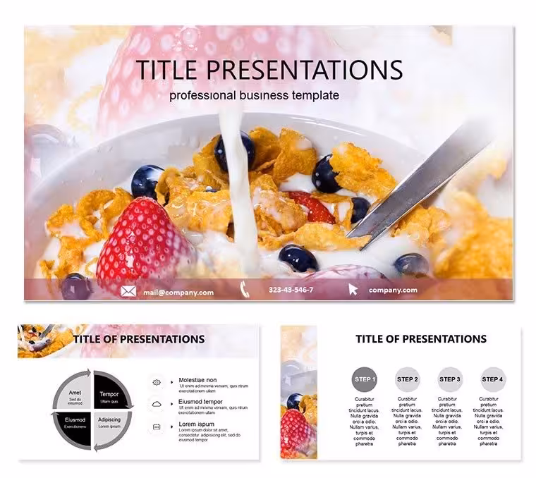 Food Flakes PowerPoint Template: Sprinkle Stories with Savory Style