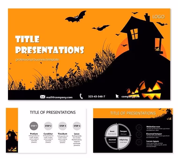 Halloween Jack o Lantern Keynote template