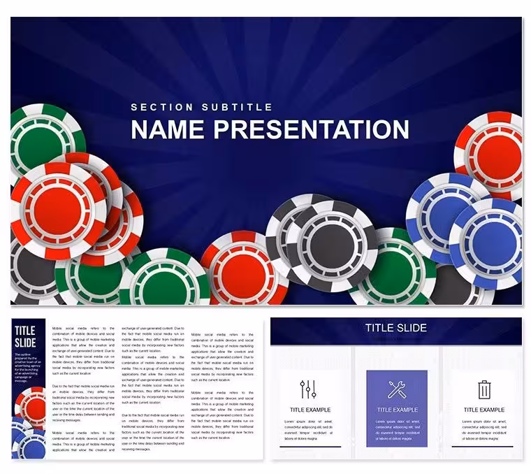 Casino Slots Keynote Template for Games