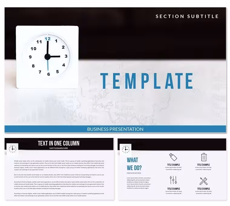 World Clock Keynote templates