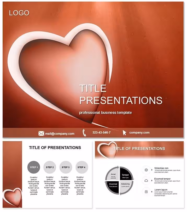 Heart of Love Keynote Template: Infuse Warmth into Every Milestone