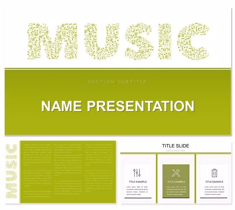 Music Keynote Template for Melodic Mastery