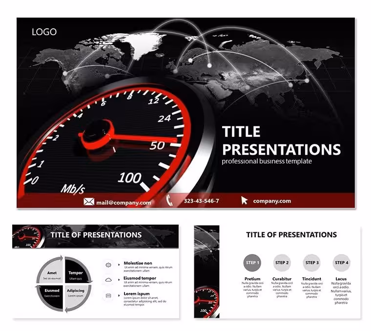 Internet Speed PowerPoint template
