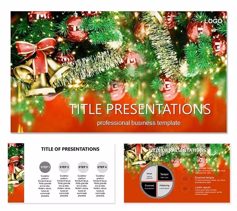 Captivating Christmas: Decoration and Bells Keynote Template