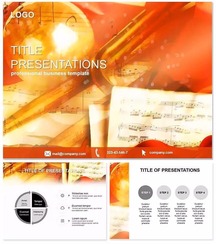 Musical Concert Instruments PowerPoint Template