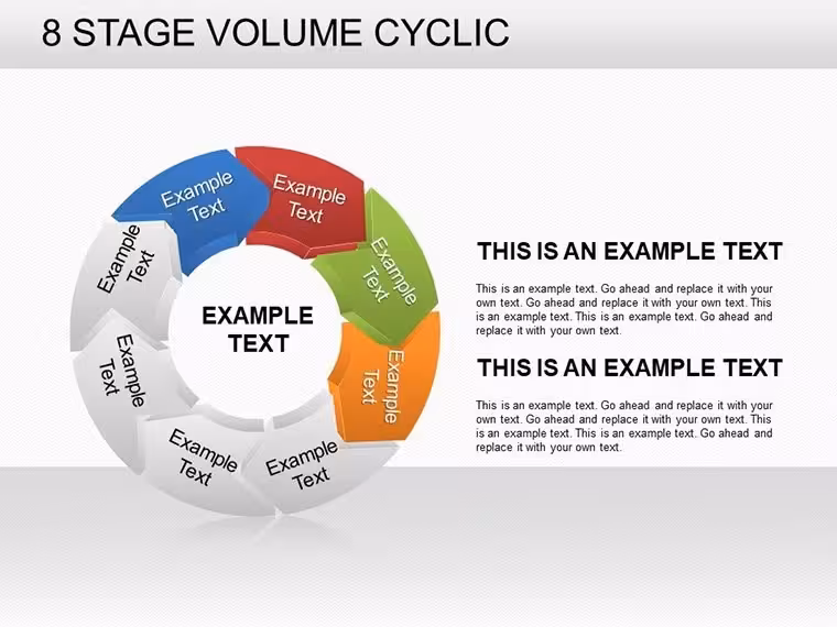 8-Stage Volume Cyclic Keynote Charts Template