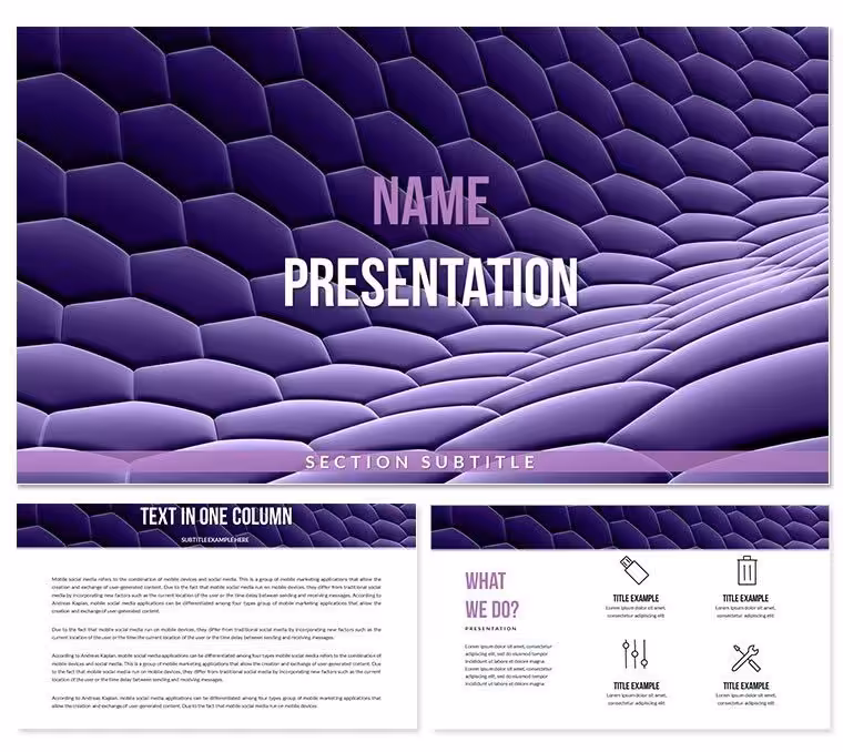 Volumetric Wallpaper Keynote Templates