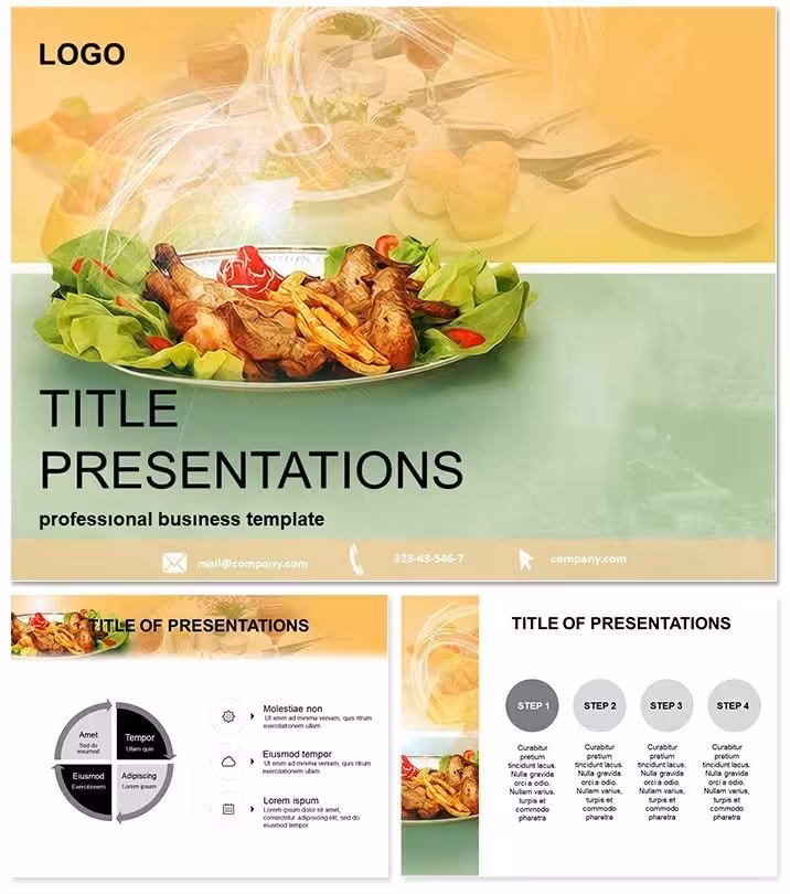 Dish of Restaurant PowerPoint Template