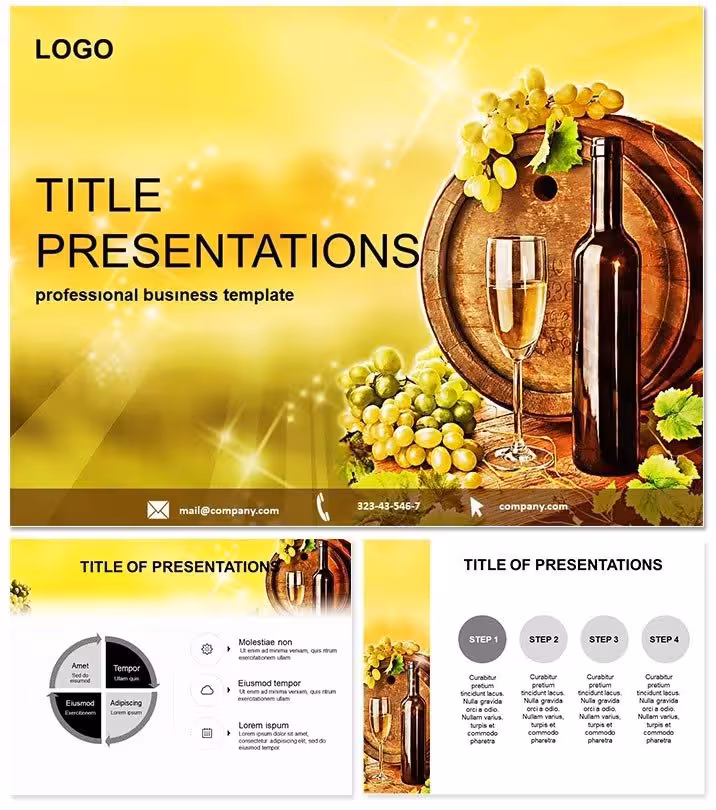 Elegant Wine Guide PowerPoint Template