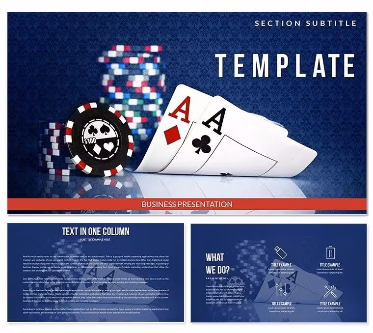 Card Games - Play cards Keynote templates