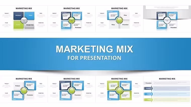 Marketing Mix 4Ps Keynote Template - Fully Editable | Instant Download | ImagineLayout