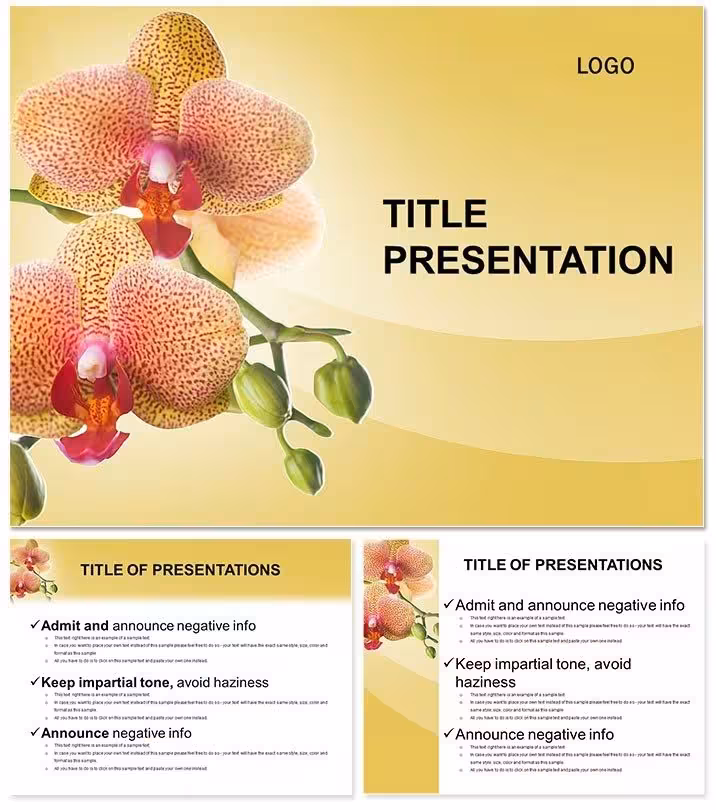Gift Flowers PowerPoint Template
