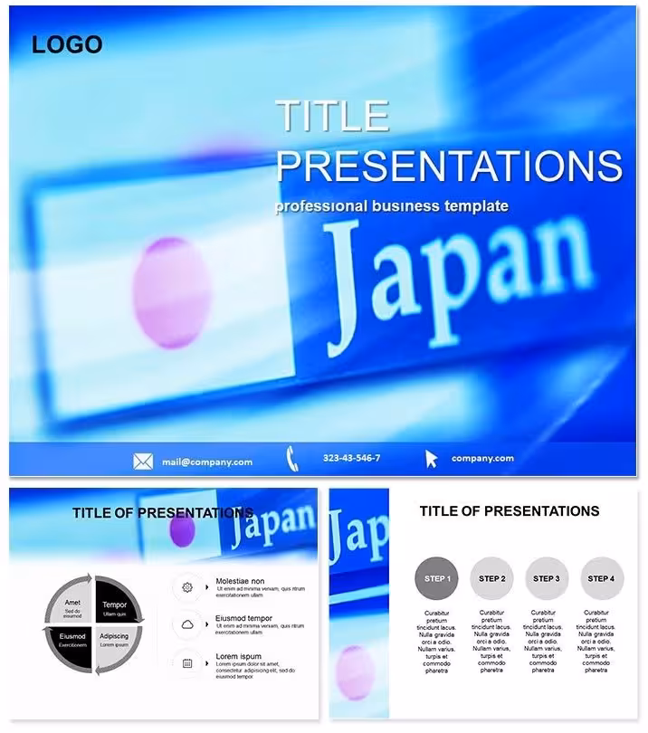 Japan PowerPoint Template: Global Business